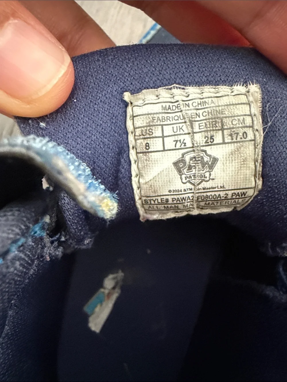 OshKosh B'gosh Blue Kids Sneakers with Paw Patrol Design